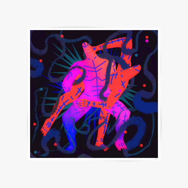 Split Beast Print